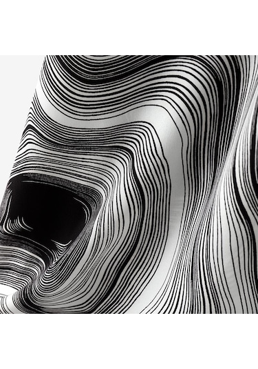 Zanzea Kadın Rahat Elastik Bel Yaz Baskılı Uzun Etekler Siyah