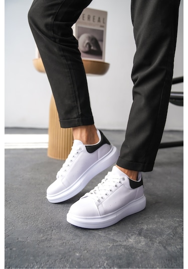 Daxors D0125 Günlük Ortopedik Erkek Sneaker Spor Ayakkabı Beyaz