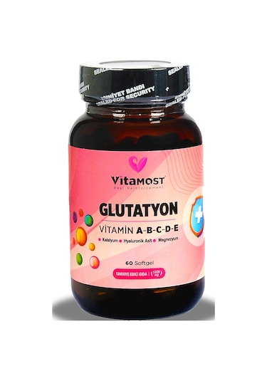 Glutatyon Vitamin Abcde 60 Softgel Tamamen Doğal Vitamost Glutat