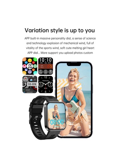 Maiyame 1.97 " Tft Ekranlı Cerenli Akıllı Saat (İthalatçı Garantili)