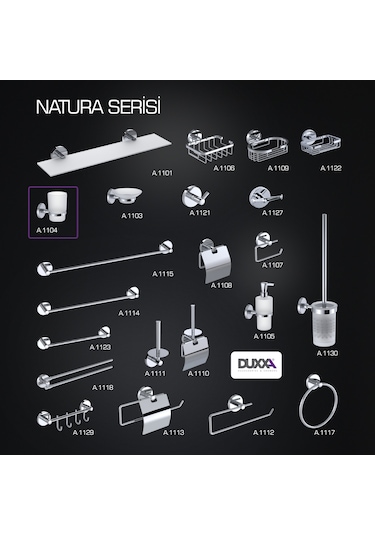 Duxxa Natura Diş Fırçalık A.1104 Krom