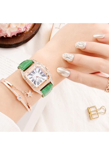 Sones Sanda 6077 Basit Simge Yuvarlak Kadranlı Kadın Silikon Kayışlı Kuvars Saat Beyaz Altın Çift İşaret