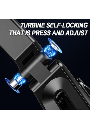 Seametal Güneşlik Araç Telefonu Tutucu 3-ortak 360 Derece Dönen Telefon Montaj Navigasyon Evrensel 4-7 Inç Akıllı Telefon Standı