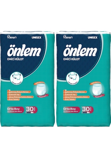 Önlem Emici Külot Hasta Bezi Medium 60 Adet