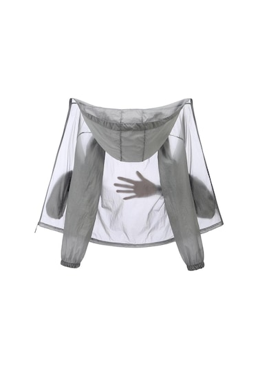 Moda Güneş Koruyucu Giysiler Yaz Erkekler İçin Rahat Upf 50 Ince Kapüşonlu Çiftin Artı Boyutu Yaz Ceketler Beyaz