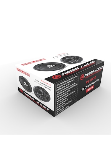 Rs-hx10 -25 Cm Shallow Design Car Subwoofer Speaker 1500wmax