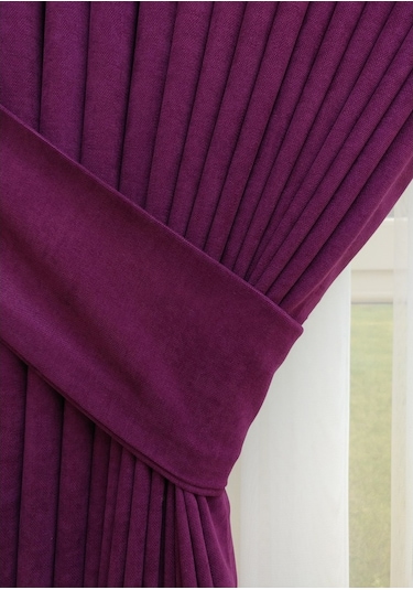 Evdepo Home Vişne Fon Perde Tek Kanat