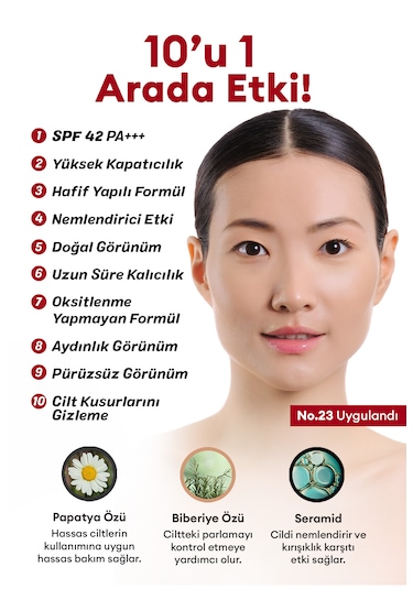 Missha Yoğun Kapatıcılık Sunan BB Krem M Perfect Cover BB Cream Ex No: 23 20 ML