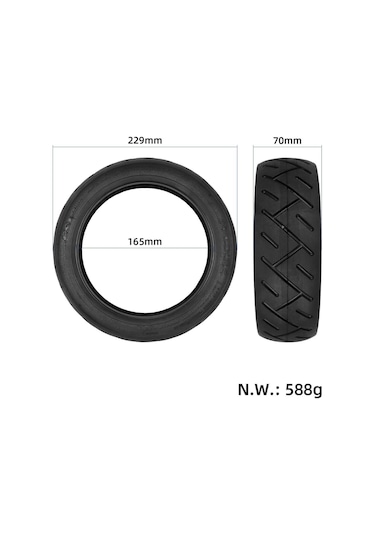 Cst Xiaomi Elektrikli Scooter 4 Ultra Elektrikli Scooter Kalınlaşmış Vakum Lastiği Kaymaz Lastik Tekerlek