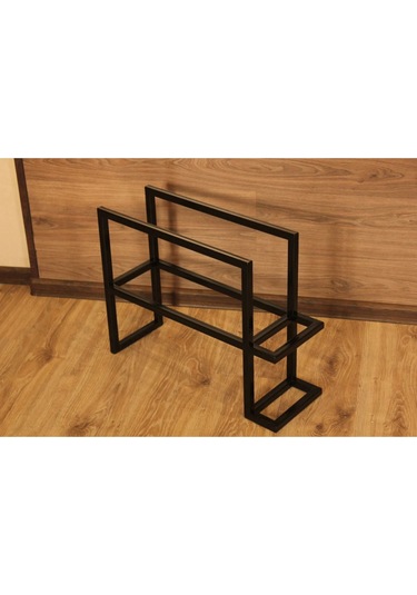 Aju Metal Ayakkabılık Ve Şemsiye Standı Modern Giriş Düzeni İçin Şık Depolama Bot Çizme Rafı Siyah