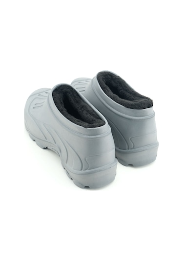 Gezer Erkek Kışlık İçi Peluşlu Çıkarılıabilir Rahat Taban Kısa Eva Kar Bot Gri