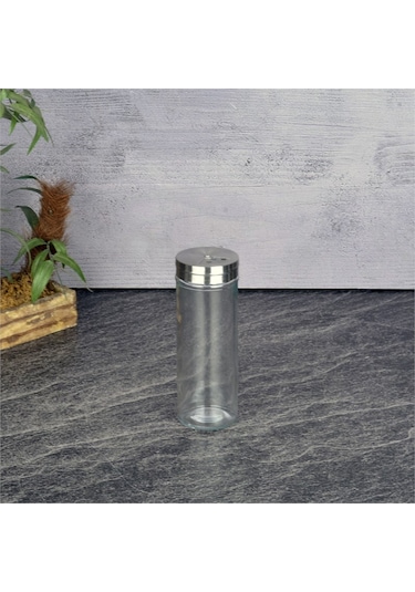 Cam Baharatlık Tuzluk Biberlik 14 Cm Şeffaf