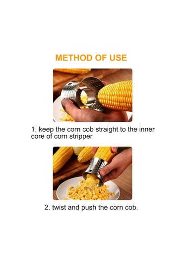 Ulzyvf Paslanmaz Çelik Mısır Soyucu - Kolay Ve Hızlı Mısır Taneleri Çıkarıcı Alet Diğer