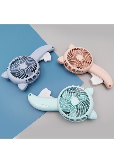 3 Adet By36 Karikatür Kedi Kulakları El Fanı Manuel Pres No Renk Rastgele Teslimat