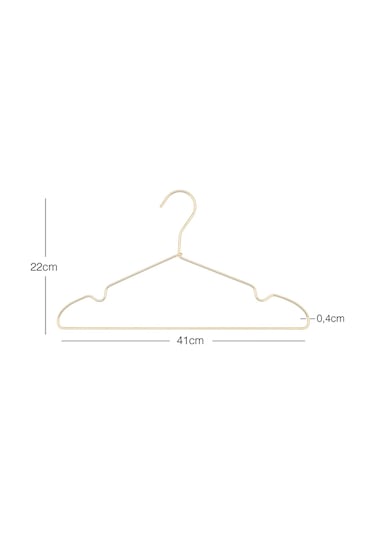 Ocean Home Textile 6'lı Altın Renk Metal Giysi Askısı  22 x 41 x 0.4 cm