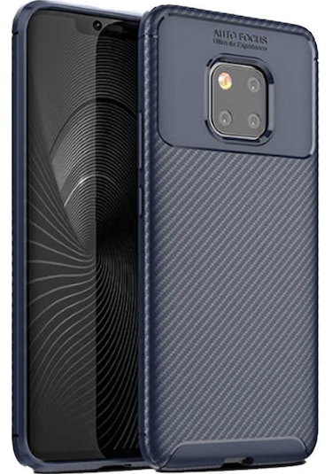 Huawei Mate 20 Pro Kılıf Karbon Silikon Case