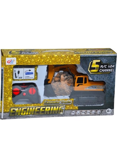 Wll Seri 5 Uzaktan Kumandalı 1:24 Ölçekli Paletli Kepçe 680c2 Çok Renkli