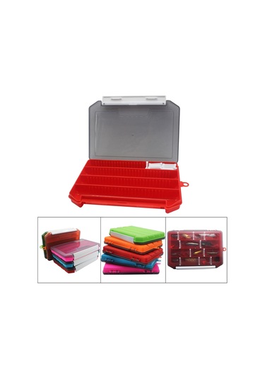 1/2/3 Sazan Balıkçılığı Takım Kutusu Düzenleyici Balıkçılık Boncukları Kırmızı 20,5x14,5x3 Cm 3'lü Set