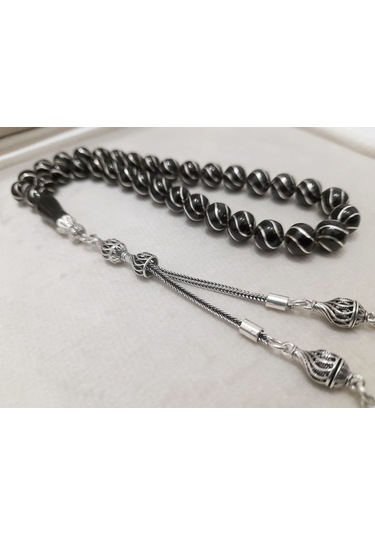 Soma Tesbih Ayhan Demircan Usta Gümüş İşleme Altılı Çeşni Bülbül Tesbih