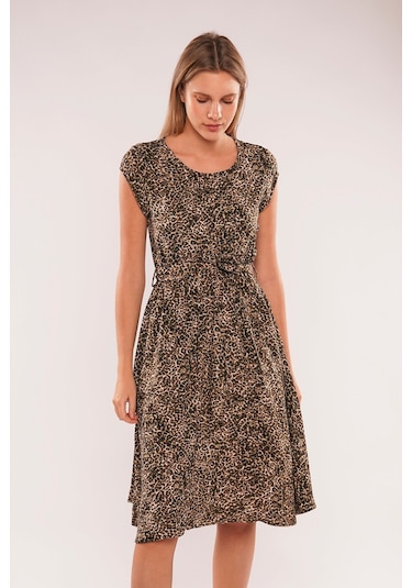 Gabria Kadın Gabria Desenli Elbise Leopar Çok Renkli