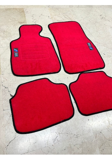 Bmw E30 E36 E46 E90 E92 F30 G20 Kırmızı Halı Paspas Takımı