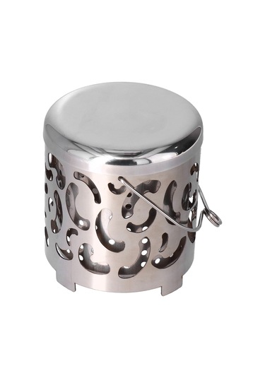 Kamp Isıtma Kapağı, Açık Mekan Mini Daha Sıcak Kapak Paslanmaz Çelik Kamp Sobası Bej