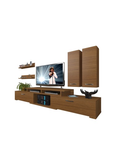 Decoraktiv Flex 5d130 Slm Tv Ünitesi Tv Sehpası Ceviz