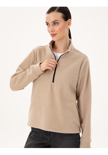 Pierre Cardin Kadın Bej Sweatshirt 50300846-vr011 Bej