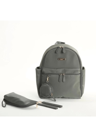 M&y Diamond Anne Bebek Bakım Sırt Çantası 7345 Gri Gri