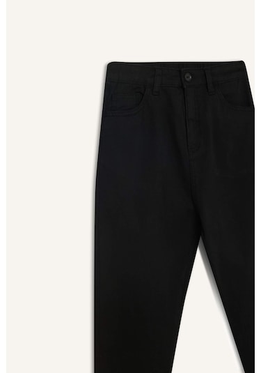 Defacto Erkek Çocuk Okula Dönüş Regular Fit Düz Paça Gabardin Pantolon U3254a625aubk81 Siyah