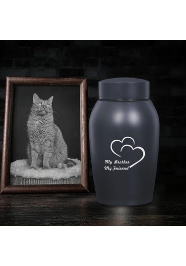 Homyl Pet Urn Saklama Kabı Tavşan Köpekler Kediler Stil-a Altın