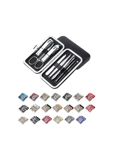 Moda Ouzhan 1 Takım Profesyonel Manikür Kesiciler Kompakt Paslanmaz Çelik Rahat Kılıf Manikür Seti Pedikür Malzemeleri F