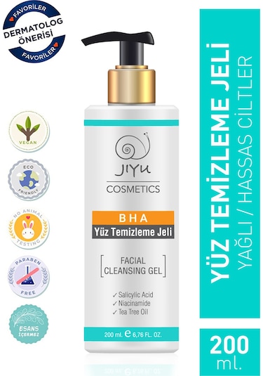 Jiyu Yüz Temizleme Jeli Akne Siyah Nokta Karşıtı 200 ML