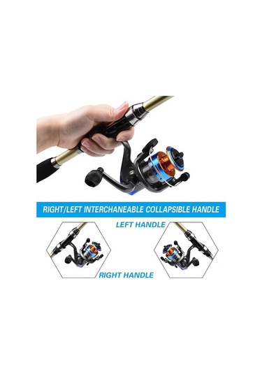 Novahub Takım Taşınabilir Teleskopik Olta Ve Makara Combo Kiti Siyah - Küçük Ve Pratik Siyah