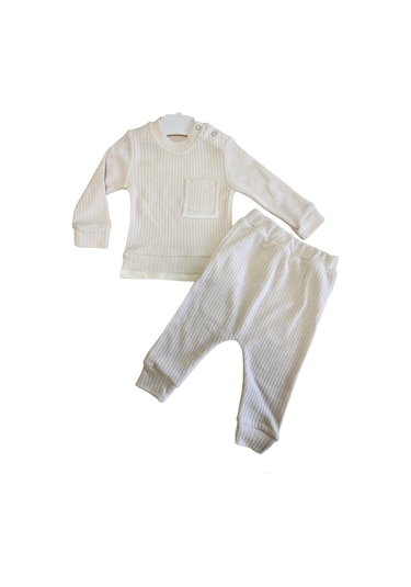 Alt Üst Bebek Spor Takım - Krem