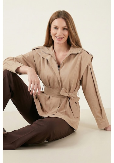 Lela Bayan Trençkot 6927623 Taş Taş