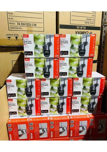 Gece Görüşlü 2.4g Wifi Bağlantılı Sd Kartlı 2+2 Mp +4k Ultra Hd Çift Lensli Ip Kamera