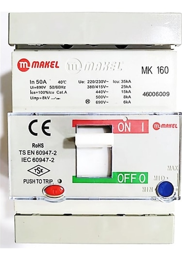 Makel 3 Kutup 50 Amper Kompakt Şalter 46006009