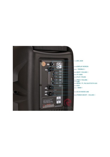 KTS-1089C Radyolu Bluetooth Hoparlör