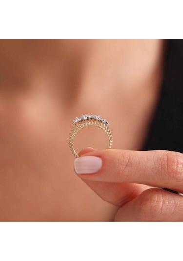 Parla Design Altın Yüzük T12895 Renkli