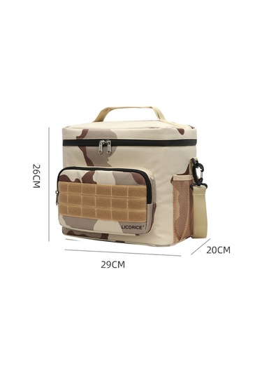 Lıcorıce Açık Büyük Kapasiteli 15l Geri Alınabilir Çift Kullanımlı Isı Yalıtımı Ve Soğuk Tutma Piknik Çantası Haki