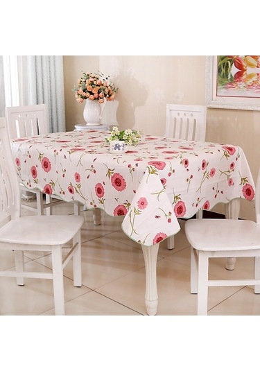 Peva Yağ Ve Suya Dayanıklı Sehpa Masa Örtüsü, Ebat: 106x152cm Ay Çiçeği Çok Renkli Çok Renkli