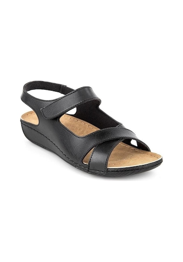 Muya Flores 32240-430 Anatomik Taban Kadın Sandalet Siyah 36-40 Siyah