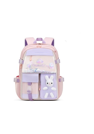 Xcspace Kız Çocuk Dekompresyon Suya Dayanıklı Büyük Kapasite Çanta V5oıku Beyaz - Pembe