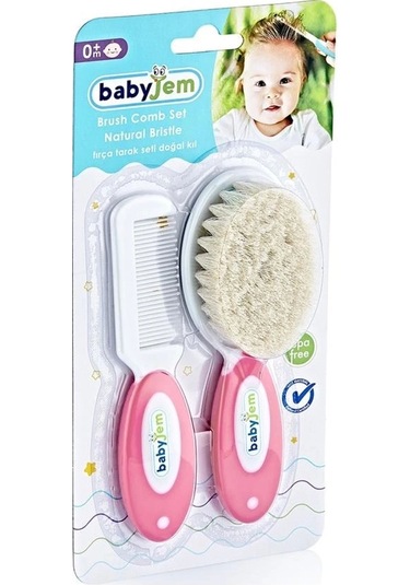 Nessiworld Doğal Kıl Fırça Tarak Seti 519 Pembe