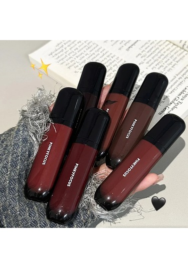 Kırmızı Kahverengi Ayna Dudak Sır Su Işığı Nemlendirici Yapışmaz Bardak Son 02 Pembe