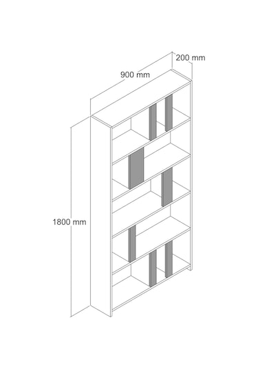Variant Variant Lima Kitaplık - Ceviz / Beyaz