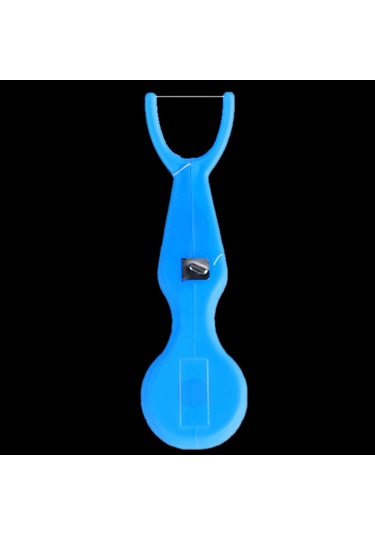 Samdoo 30m Nylon İpli Diş İpi Ve Abs Tutucu Seti - Mavi/pembe/beyaz Seçenekli