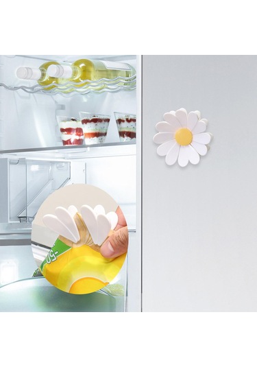 Suntek Çiçek Torbası Klipsleri Ofis Ev İçin Buzdolabı Beyaz
