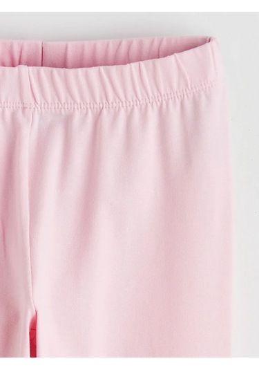 Lc Waikiki Sarı Daisy Duck Baskılı Kız Çocuk Tayt 2'li Sari